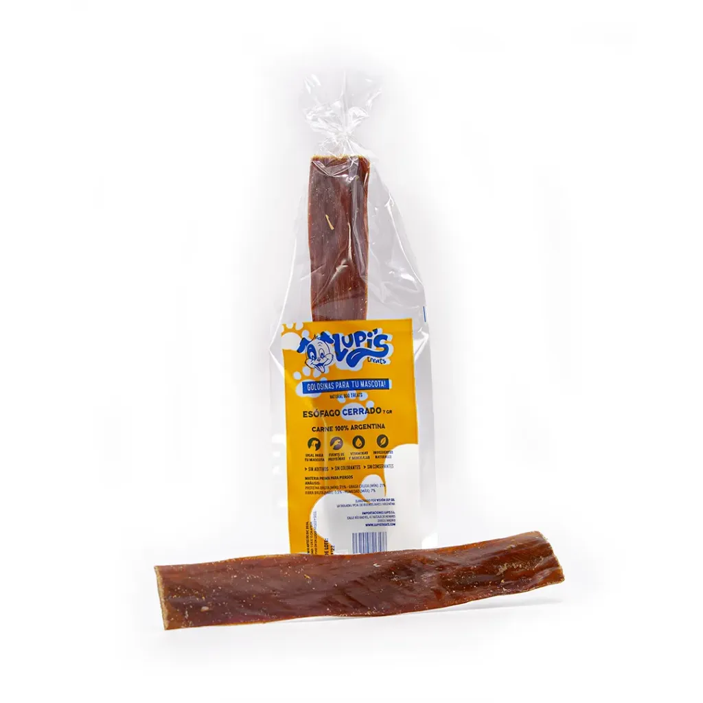 [LTS1-EC] Esófago Vacuno cerrado mordida grande 7-8g