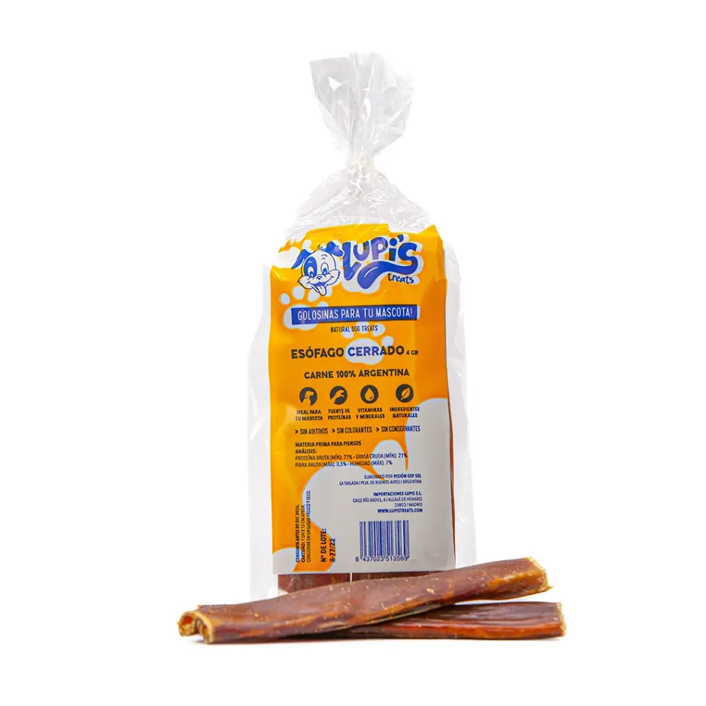 [LTS1-EC-2] Esófago Vacuno cerrado mordida pequeña