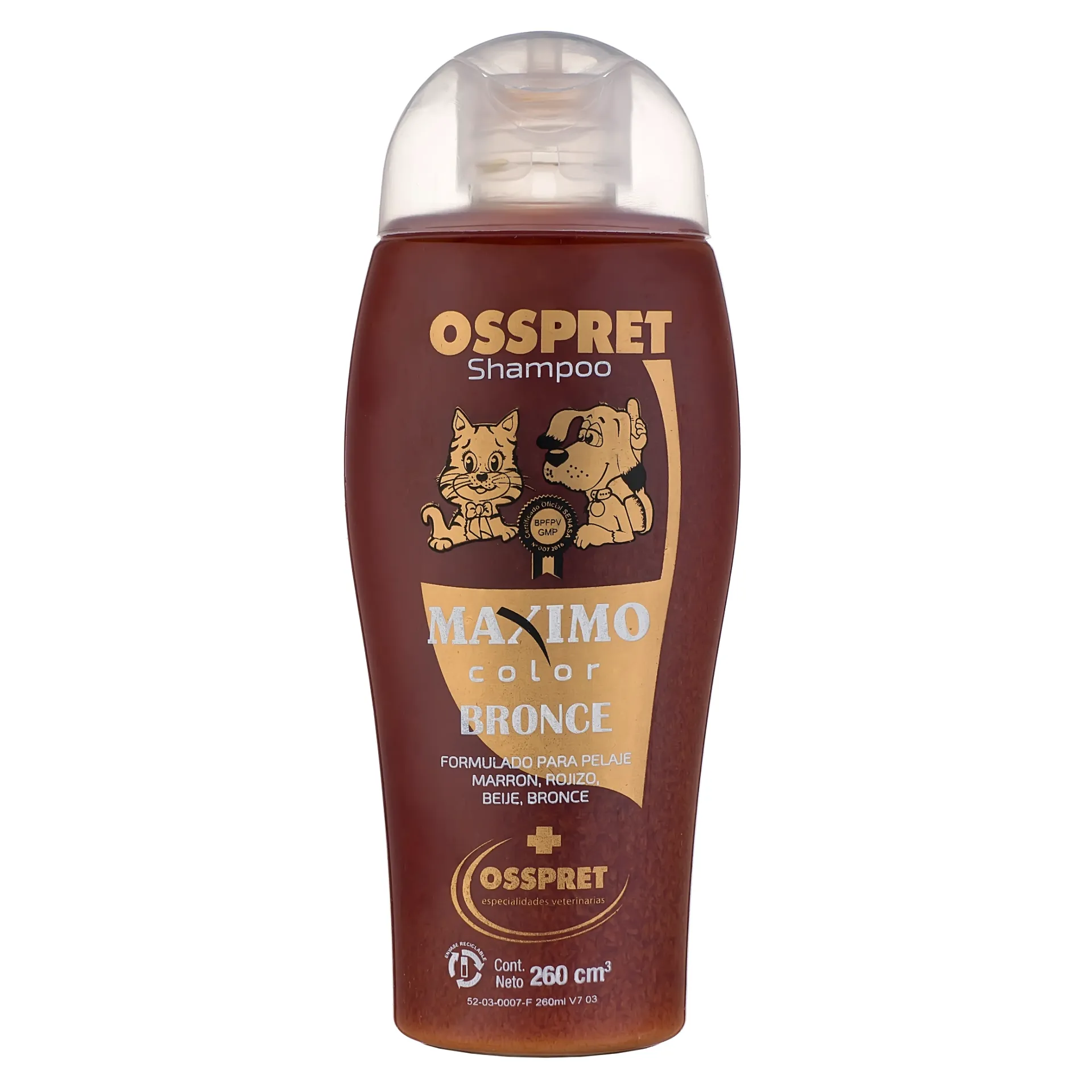 [OSS-CMB-260] Champú Color Bronce Perros y Gatos